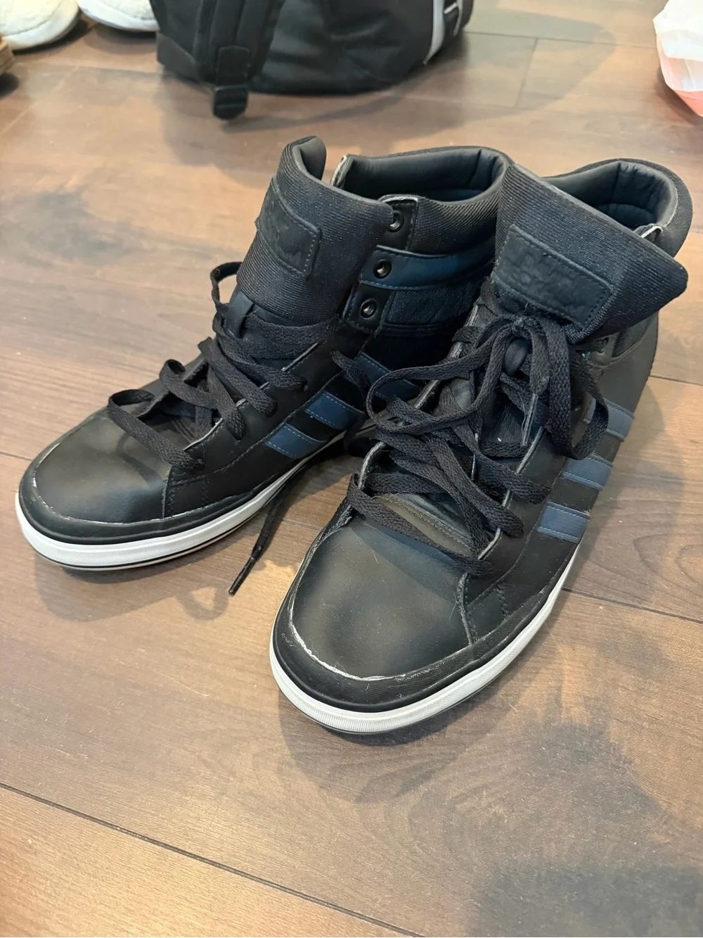 Adidas All Black David Beckham Hightop Men's 11 Shoe